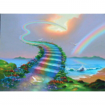 DIY Bridge Rainbow 5D Teemantmaal t&auml;isruudu/&uuml;mmarguse puur Scenic Diamont Tikandid Loomade Ristpistes Kodukaunistus Kunst Kingitus Full Round 15x20CM