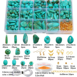 1 komplekt/kott looduskivi imitatsiooniga t&uuml;rkiissinine/tarvikud isetegemise ehete valmistamiseks