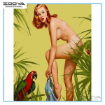 5D teemantmaal Seksikas ilus naine tikand Ristpistes mosaiik kodukaunistamise kingitus Full Round 20x20CM