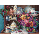 5D isetehtud teemantmaaling lilled vaasis karikakra ristpistes komplektid t&auml;is&uuml;mmargused tikandid mosaiikkunst kivide kaunistuse pilt Full Round 20x30CM