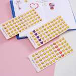 12 tk/komplekt P&auml;eviku kleebised Lastele Korea naerun&auml;okleebised Kirjatarbed Ajakirjakleebised kontori emotikonide kleebised kooli 12 Sheet/Set