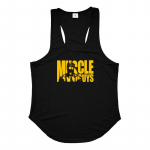 Muscleguys Meeste Suvine Fitness Varrukateta Vest V&otilde;rk Kiiresti Kuivavad Spordir&otilde;ivad Treening Aluss&auml;rk Print T-s&auml;rk J&otilde;usaali Kulturismi riided M must