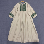 Johnature vintage tikanditega naiste kleidid kevad-s&uuml;gis vaba mori puuvillane vabaaja naiste kleit One Size linane