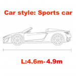 Universaalne veniv autokate p&auml;ikesekindel tuulekindel tolmukindel kriimustuskindel UV-kaitse sportautode sedaanide maasturi ilustiili jaoks Sports car size2 punane