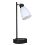 Shineslay t&ouml;&ouml;stuslik lauavalgusti lambi 1 k&otilde;rval, t&uuml;&uuml;p C ja 1 USB laadimisport, astmeteta h&auml;mardatav EU Plug 1pcs