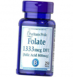 Folaat, foolhape 800, Puritan's Pride 250 tabletti (36367171) 250tab