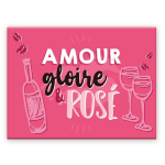Les Tr&eacute;sors De Lily [A3644] - keraamiline magnet 'Amour Gloire et Ros&eacute;' roosa - 8x6 cm mitmev&auml;rviline