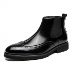 Briti stiilis retro meeste Brogues Boots Fashion Mugavad poolsaapad meeste kingad 40
