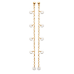 Les Tr&eacute;sors De Lily [R5754] - kullatud k&otilde;rvar&otilde;ngad 'Sissi' valgest kullast - 70x4 mm valge