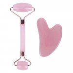 Silicone Face Massager Roller Healthy Beauty n&auml;ohooldusvahend set roosa