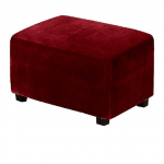 4 suurust samet Vastupidav kohandatud veniv jalatugi Ottomani kate kokkupandav hoiutabur M&ouml;&ouml;blikaitse ristk&uuml;likukujuline kate S