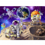 Teemantmaal Ristpistes Kosmose Maastik Kosmiline Astronaut Teemanttikandid T&auml;iskivid Mosaiik N&auml;put&ouml;&ouml; S263 Full Round 30x45CM