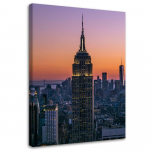 Feeby l&otilde;uenditr&uuml;kk, Empire State Building p&auml;ikeseloojangul 40x60 lilla