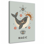 L&otilde;uendiprint V&otilde;luvaalaloomad 40x60 sinine