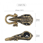 DIY k&auml;ev&otilde;ru Paracord tarvikud Pandla k&ouml;is Helmepaelad Messingist vareskoljuhunt kudumiseks tarvikud Crow