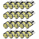 10 tk W5W T10 LED pirnid Canbus 4014 26 SMD 6000K 168 194 veavabad auto sisetuled kuppel numbrim&auml;rk &uuml;liheledad autotuled suunatule pirnid 20PCS