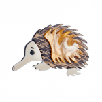 Blucome armas siil naiste pross akr&uuml;&uuml;list materjalist armsad loomakujulised prossid naistele t&uuml;drukutele, ehted seljakottidel pruun