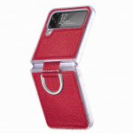 &Otilde;huke matt kaitsev kokkupandav &uuml;mbris Samsung Galaxy Z Flip4 5g Flip 4 Flip3 Flip 3 libisemiskindel kate Samsung Flip4 jaoks for Samsung Z Flip 3 punane