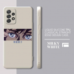 &Uuml;mbris Samsung Galaxy A73 A33 A52s A23 A72 A22 A32 A52 A13 A12 A53 A42 A13 ruudukujulise vedela kaane r&uuml;nnakule Titan Jaapani Anime jaoks Samsung A13 5G