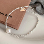 Foxanry geomeetriline helmestega p&auml;rlitest k&auml;ev&otilde;ru naistele Trendikas elegantne minimalistlik juubelipeo ehted aksessuaarid kingitused 18cm h&otilde;be