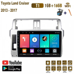 10-tolline Androidi autostereo raadio Toyota Land Cruiser Prado 150 2013&ndash;2017 auto multimeediumipleier 2 dini DVD k&otilde;larid peakomplekti heli WIFI 1+16 GB