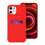 L&uuml;kake kaamera kaitsekaardi kott telefoni &uuml;mbris iPhone'i jaoks 14 12 11 13 Pro Max Xr Xs 6 7 8 Plus Mini Se pehme silikoonist rahakoti kate For iPhone 6 6S punane