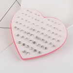 7 paari/kott Ear Clip Korea Mood Akr&uuml;&uuml;lhelmestega K&otilde;rvar&otilde;ngad Naistele S&uuml;damekujulise Karbiga K&otilde;rvar&otilde;ngad Ehted