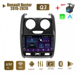 Android Renault Duster 2015-2020 jaoks koos nupunupuga auto CarPlay raadio video multimeedia GPS-m&auml;ngija 2+32 GB 1+16GB