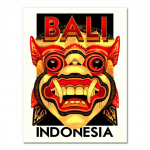 Reisimine Indoneesiasse Balile suvepuhkuse l&otilde;uendimaalid Vintage seinakraft plakatid Kaetud seinakleebised Kodukaunistus Pilt Kingitus Ilma raamita 21*30cm