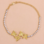 Stonefans Rhinestone Butterfly jalakett pahkluu ranna pahkluu k&auml;ev&otilde;ru s&auml;&auml;re ketid Uued naiste sandaalid pahkluu aksessuaarid Gold Anklet