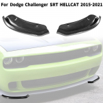 1 paar (Vasak + Parem) S&uuml;sinikkiust esikaitseraua huule splitter kaitsja Dodge Challenger SRT HELLCAT jaoks