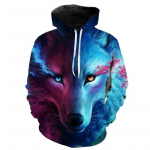 Kevad-s&uuml;gis 3D Hundi Pusad Meeste Kapuutsiga Loomade Hunt Tr&uuml;kitud Hoodie Dressip&uuml;ksid Spordidressid Meeste/naiste joped Naljakas kapuuts XL