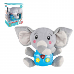 Pehmed elevantide m&auml;nguasjad, t&auml;idisega beebid, muusikalised pehmed m&auml;nguasjad imikutele, muusikalised m&auml;nguasjad Kingitused 0, 3, 6, 9, 12 kuu vanustele v&auml;ikelastele 25x17.5x11cm