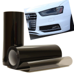 30x60cm Auto Esitulede Kile L&auml;bipaistev Vin&uuml;&uuml;l Isekleepuv Kleebis Autole Suitsu Udutule Esitule Tagatule V&auml;rviline Kattekile must
