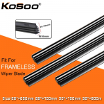 KOSOO 2 TK S&otilde;iduki Esiklaasi Sisestus Naturaalkummist Autopuhasti Laba Riba (T&auml;itke uuesti) 6mm 26 28 30 32 Raamita Kojamees 26 inch 650mm