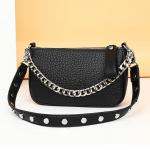 Naiste ehtsast nahast &otilde;lakotid T&otilde;mblukuga Keti Dekoratsioon Kaenlaalune Rahakott Vintage Y2K K&auml;ekott Trendikas rahakott Sidur valge