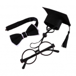 1 komplekt Lemmiklooma l&otilde;pu&uuml;likond, imearmas reguleeritav tutiga Vilt Lemmikloomad Kassid Koerad Cosplay M&uuml;ts Kaelarihmad Prillide Komplekt Lemmikloomatarvikud punane