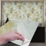 10 tk Kuldsed marmorist plaadid kleebis K&ouml;&ouml;k Garderoob Vannituba Kodukaunistuse seinakleebis Isekleepuvad kristallist k&otilde;vakilest seinakleebised 10x10cm-10Pcs