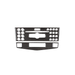 Auto Real Carbon Fiber Center Navigatsioonipaneeli raami trimm Mercedes Benz C klassi W204 C180 C200 C260 2007 2008 2009 jaoks type 3 black