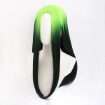 Anime 55cm Bad Guy pikk sirge parukas naistele roheline must ombre s&uuml;nteetilised juuksed Ameerika laulja parukad Cosplay 55cm roheline