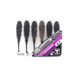Jackall Soft Lure Ammonite Shad 4,5 tolli Vibe Tail Sexy Black (9410)