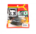 Jackall Soft Lure Rhythm Grub 3 tolli Dark Thunder Clear H&otilde;bedane (2174)