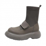 Naiste platvorm Chelsea sokisaapad, s&uuml;gistalv 2022, uus mood, pahkluu vabaajajalatsid, mootorratas 35 must