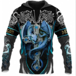 Kevads&uuml;gisene draakoni ja tiigri t&auml;toveeringud 3D Prindiga Unisex Deluxe Hoodie Meeste dressipluus T&auml;navar&otilde;ivad Pullover vabaaja jope dressikas 5XL