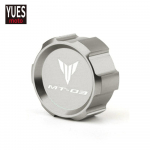 Motorcycle Accessories Front & Rear brake Fluid Cylinder Master Reservoir Cover Cap For Yamaha MT03 MT 03 rear black