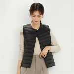 Naiste varrukateta puhvvest Naiste &uuml;likerge sulevest Naiste kahesuunaline vest, kaasaskantav soe varrukateta talvevooder M must