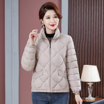 S&uuml;gis-/talvemoodne puuvillane sulemantel suur, soe seisva kraega jakkmantel 5XL beež