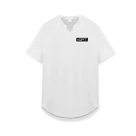 Muscleguys Mugav Fitness Hingav meeste Spordi T-s&auml;rgid Suvised vabaaja v&auml;lijooksuriided J&auml;ljetu ja pehme M must