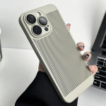 Luksuslik soojust hajutav telefoni&uuml;mbris iPhone'i 15 14 13 12 11 Pro Max jaoks, elektriga kaetud jahutusega objektiivi kaitsekate iPhone 15 Pro Max jaoks For iPhone 15 Pro Max kuldne