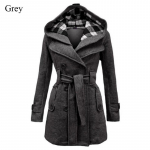 Naiste soe fliisist kapuutsiga jope v&ouml;&ouml;mantliga 3XL hall